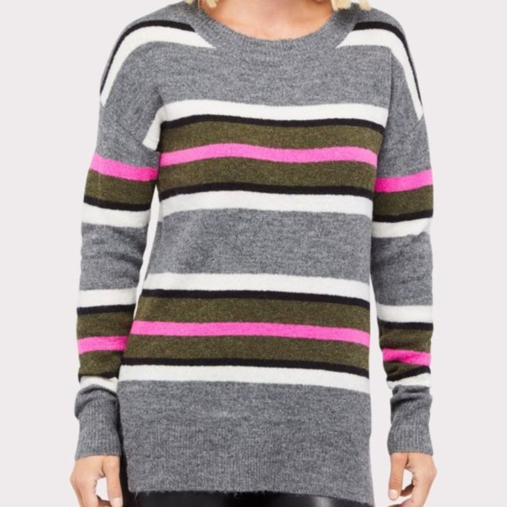 John And Jenn Ranya Stripe Tunic Sweater